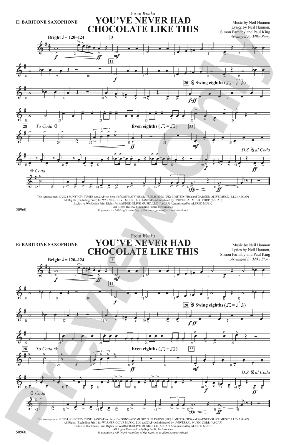 You've Never Had Chocolate Like This: E-flat Baritone Saxophone