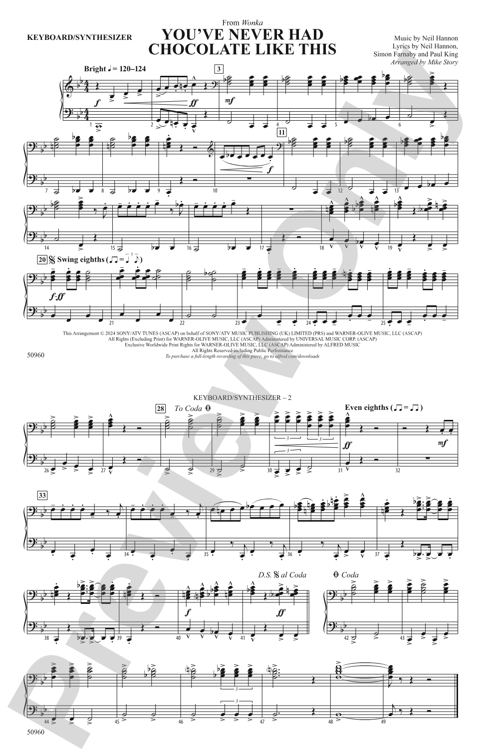 You've Never Had Chocolate Like This: Piano Accompaniment