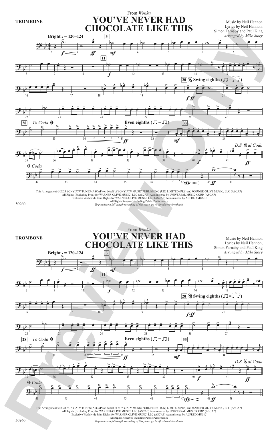 You've Never Had Chocolate Like This: 1st Trombone