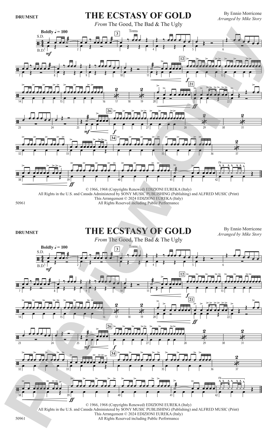 The Ecstasy of Gold: Drums