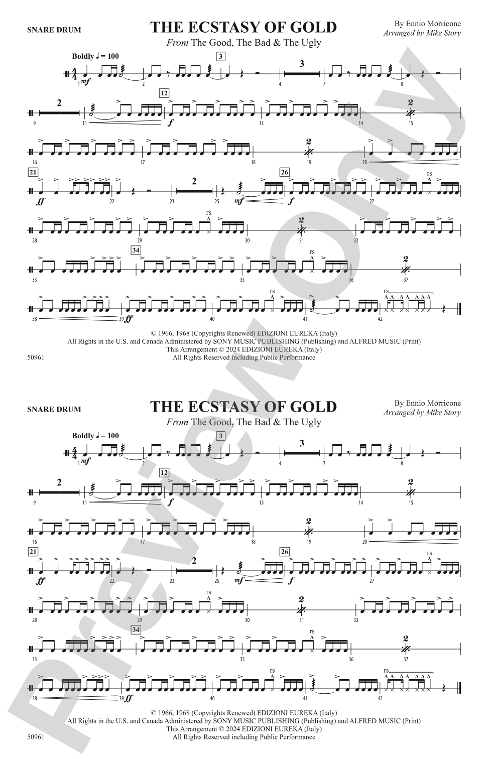The Ecstasy of Gold: Snare Drum