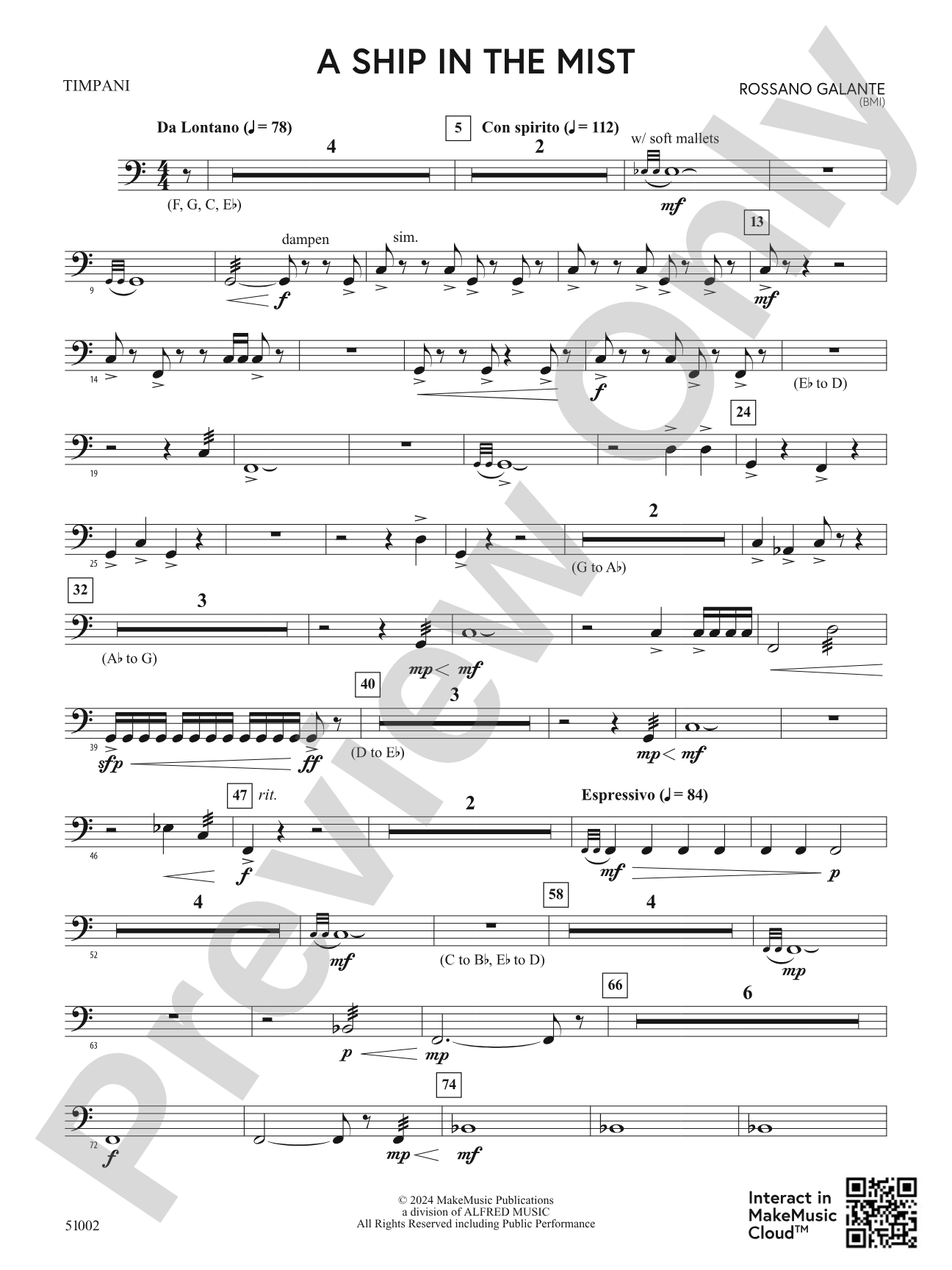 A Ship in the Mist: Timpani