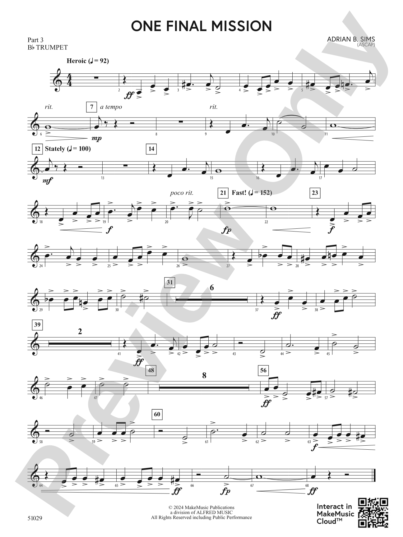 One Final Mission: Part 3 - B-flat Trumpet