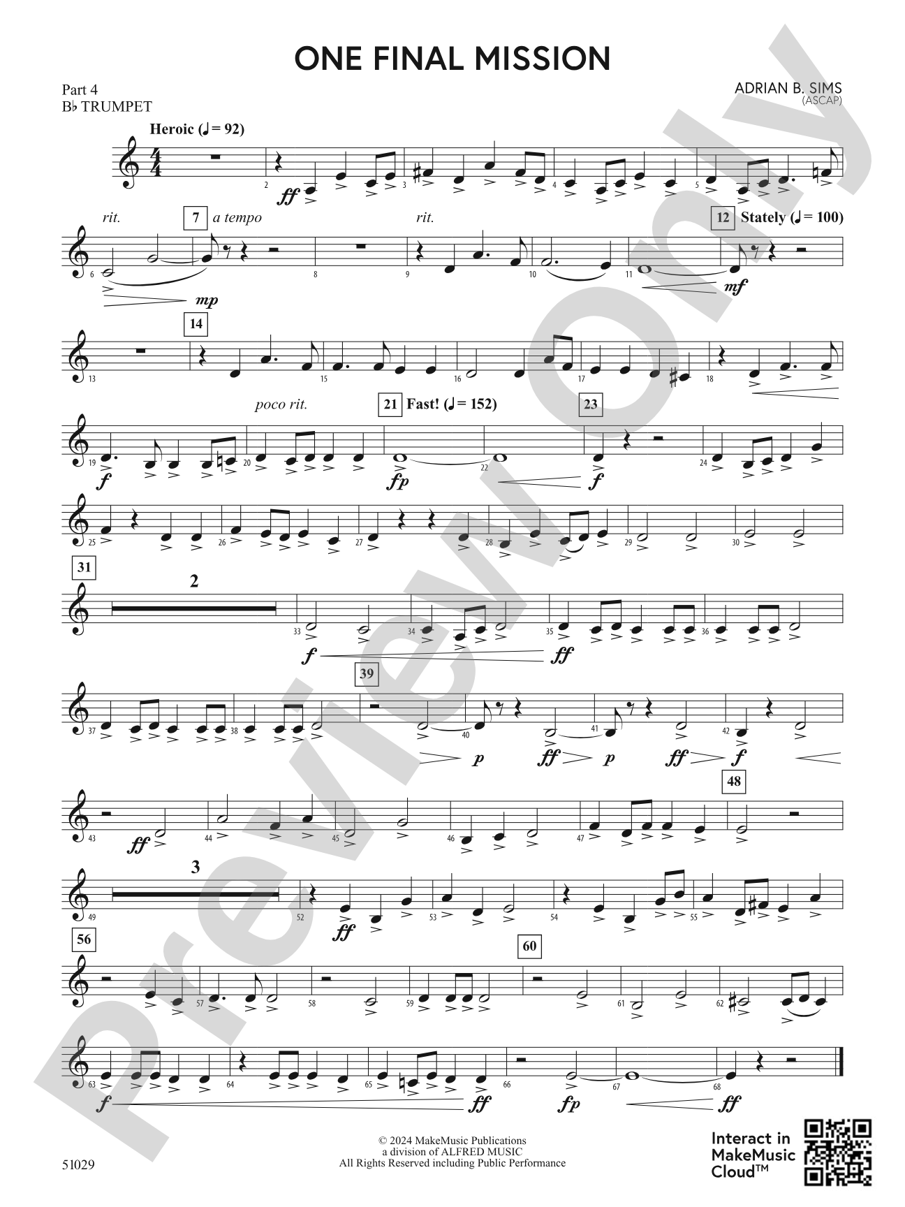 One Final Mission: Part 4 - B-flat Trumpet