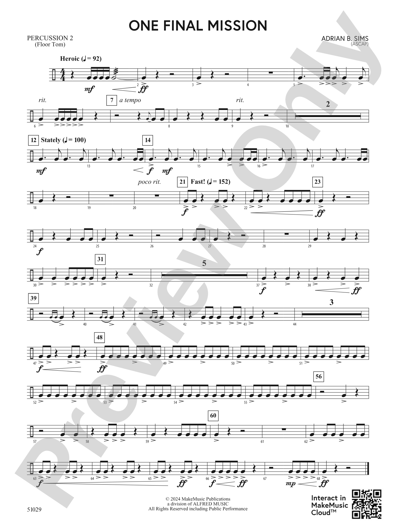 One Final Mission: 2nd Percussion