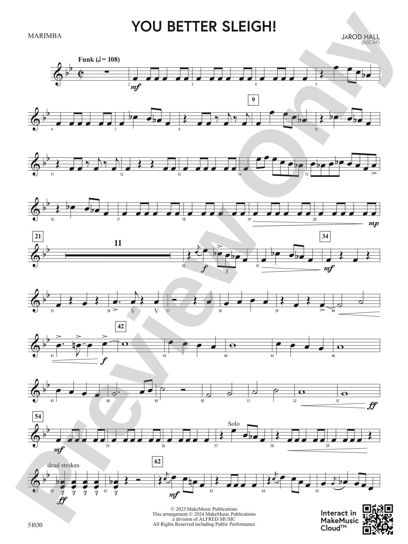You Better Sleigh!: Marimba