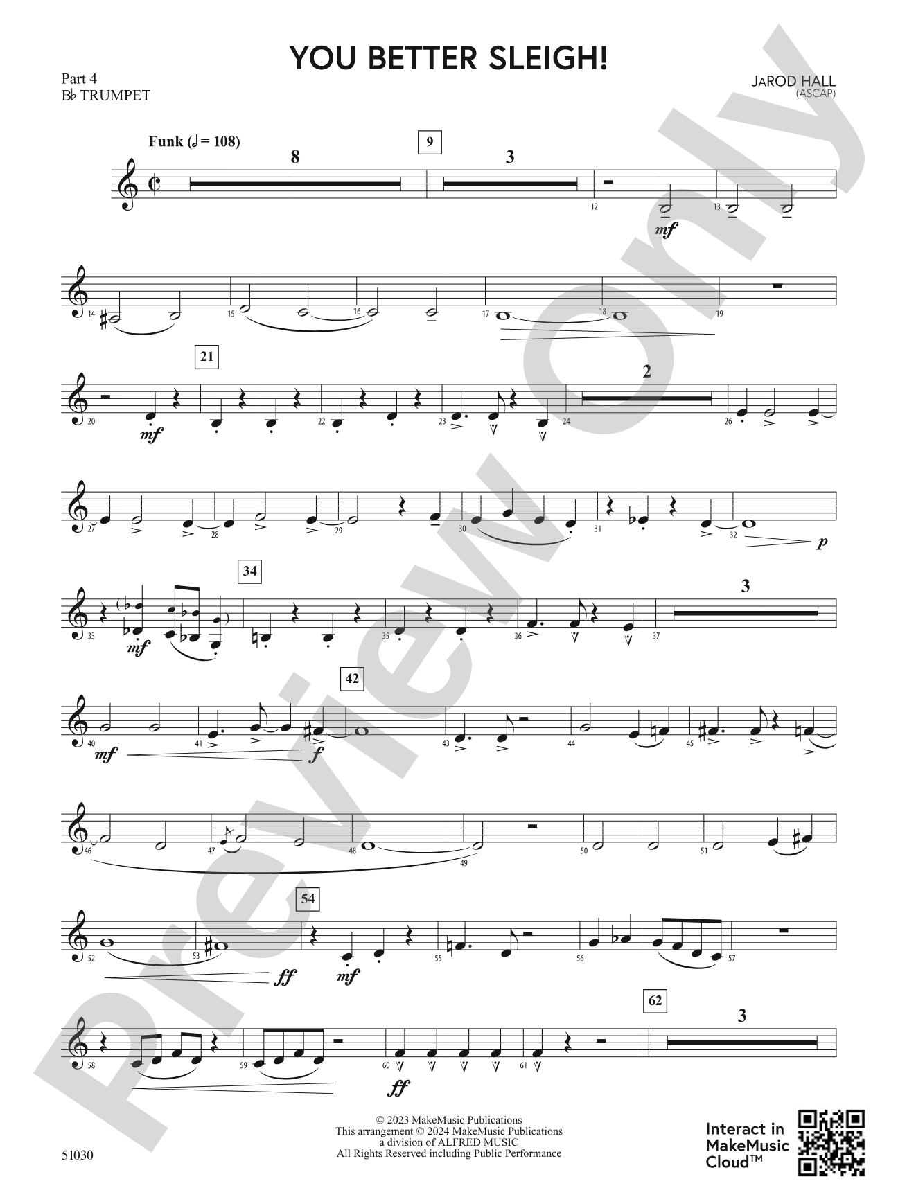 You Better Sleigh!: Part 4 - B-flat Trumpet