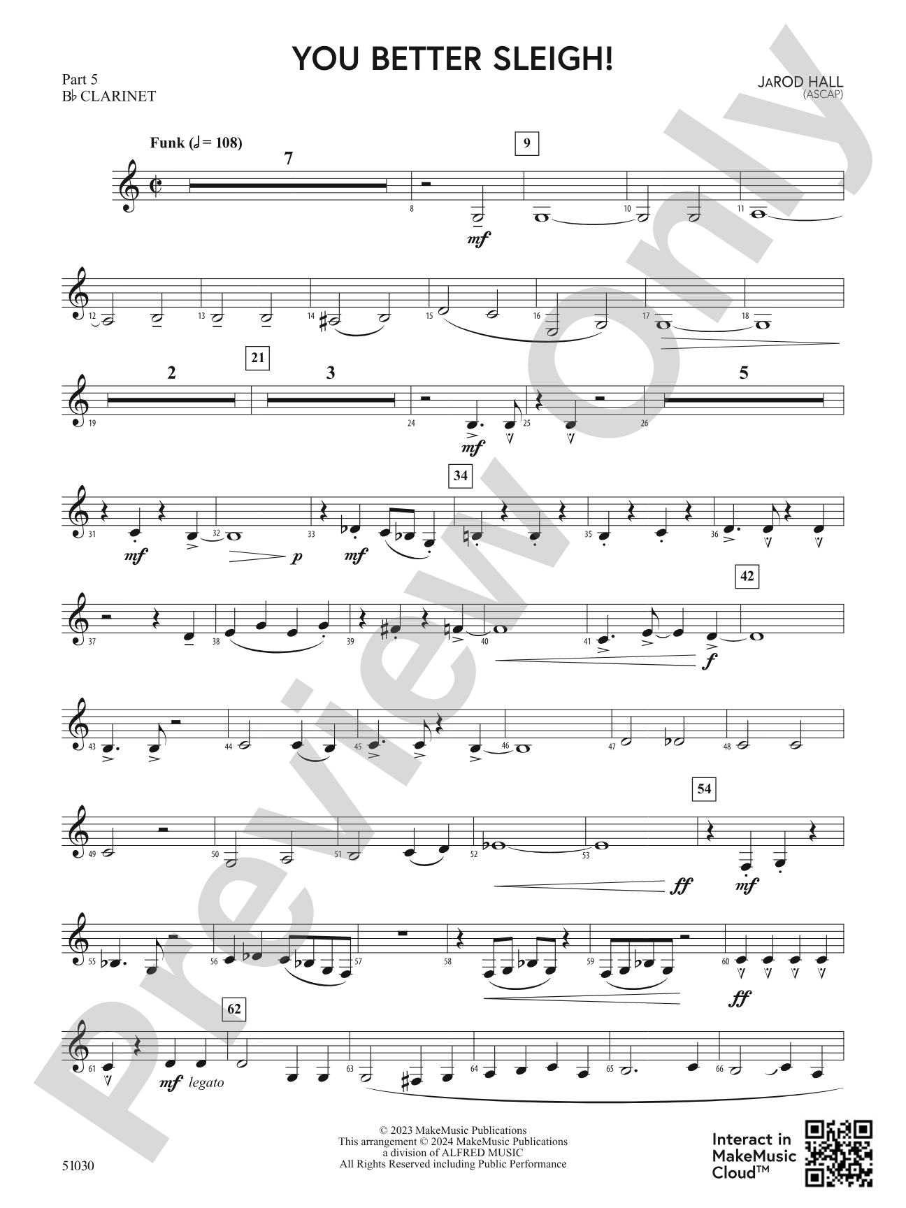You Better Sleigh!: Part 5 - B-flat Clarinet
