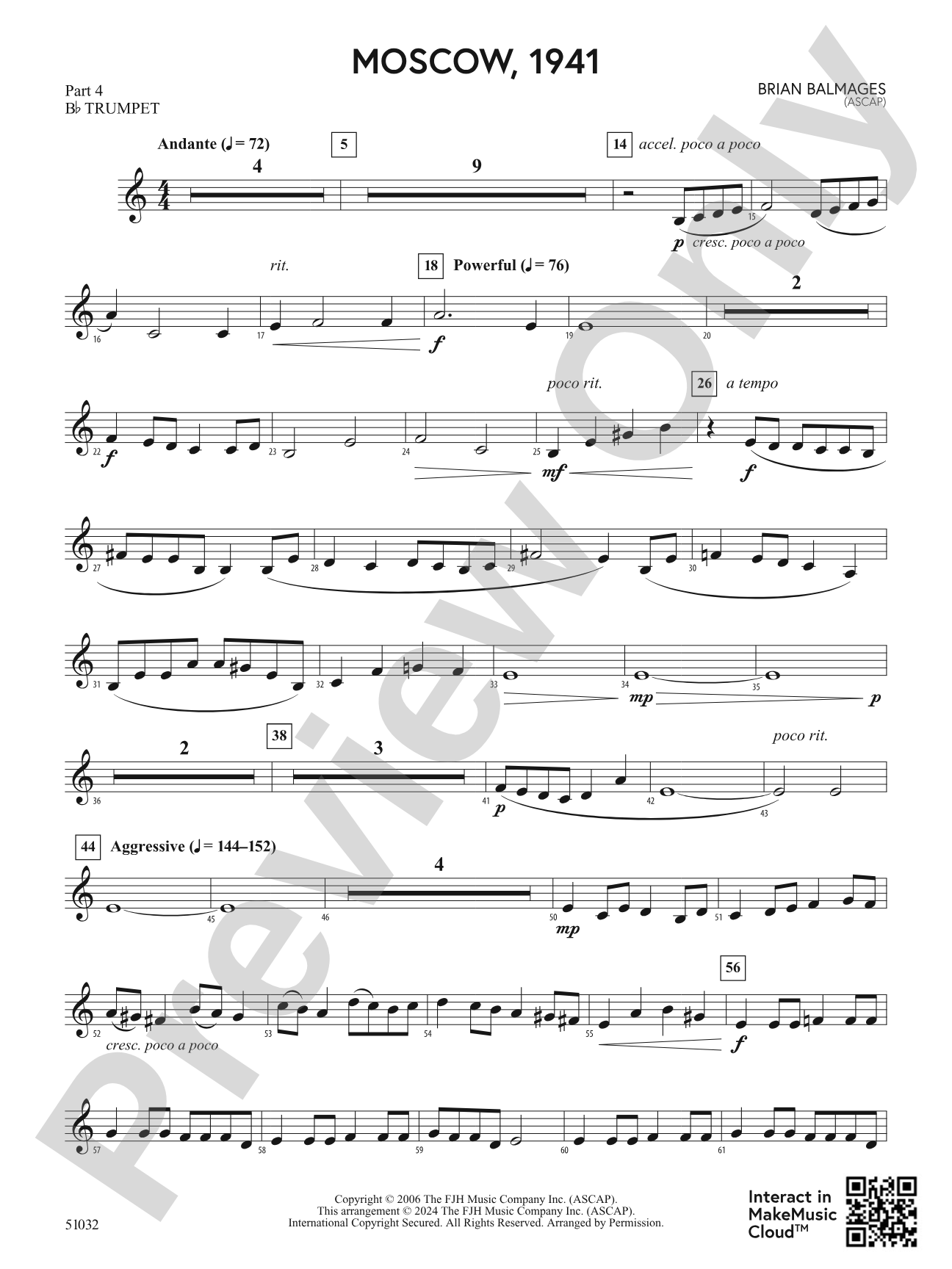 Moscow, 1941: Part 4 - B-flat Trumpet