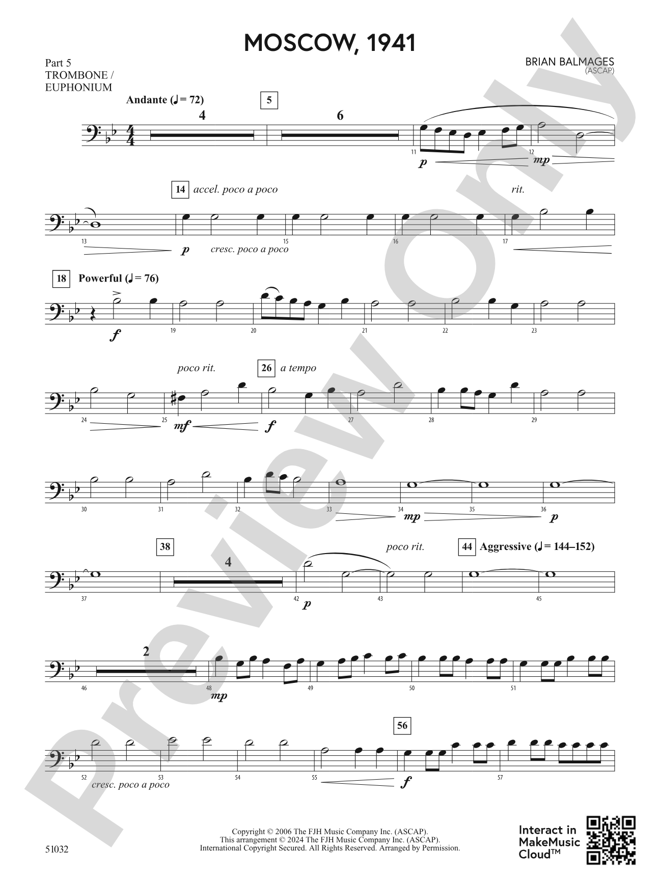 Moscow, 1941: Part 5 - Trombone / Euphonium