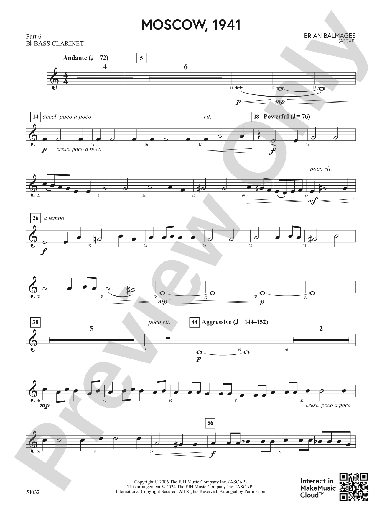 Moscow, 1941: Part 6 - B-flat Bass Clarinet