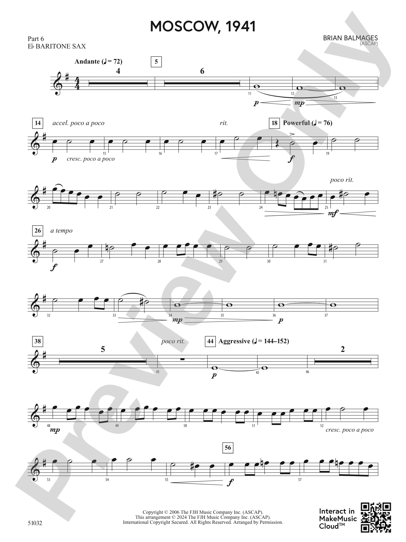 Moscow, 1941: Part 6 - E-flat Baritone Sax