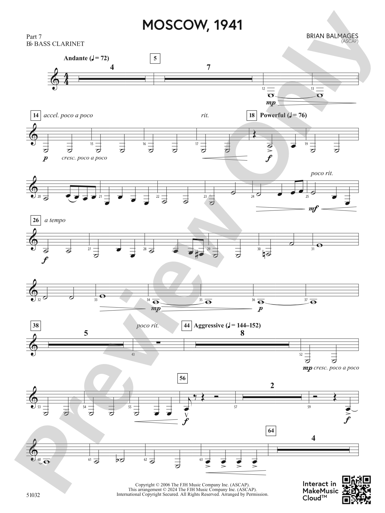 Moscow, 1941: Part 7 - B-flat Bass Clarinet