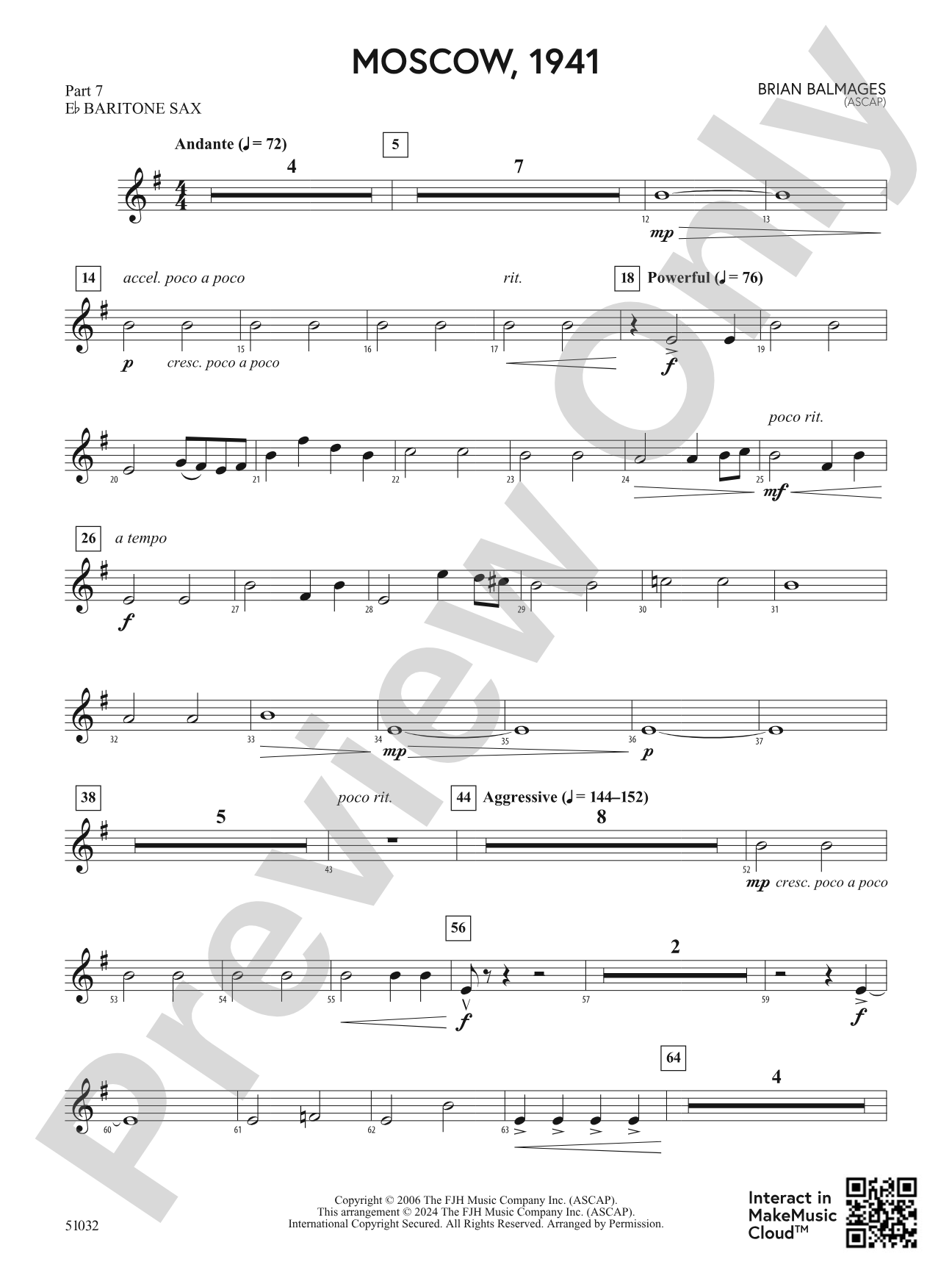 Moscow, 1941: Part 7 - E-flat Baritone Sax