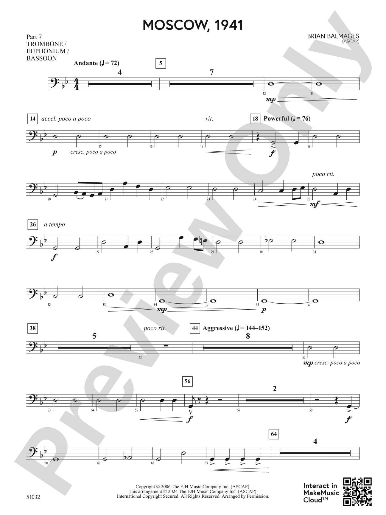 Moscow, 1941: Part 7 - Trombone / Euphonium / Bassoon