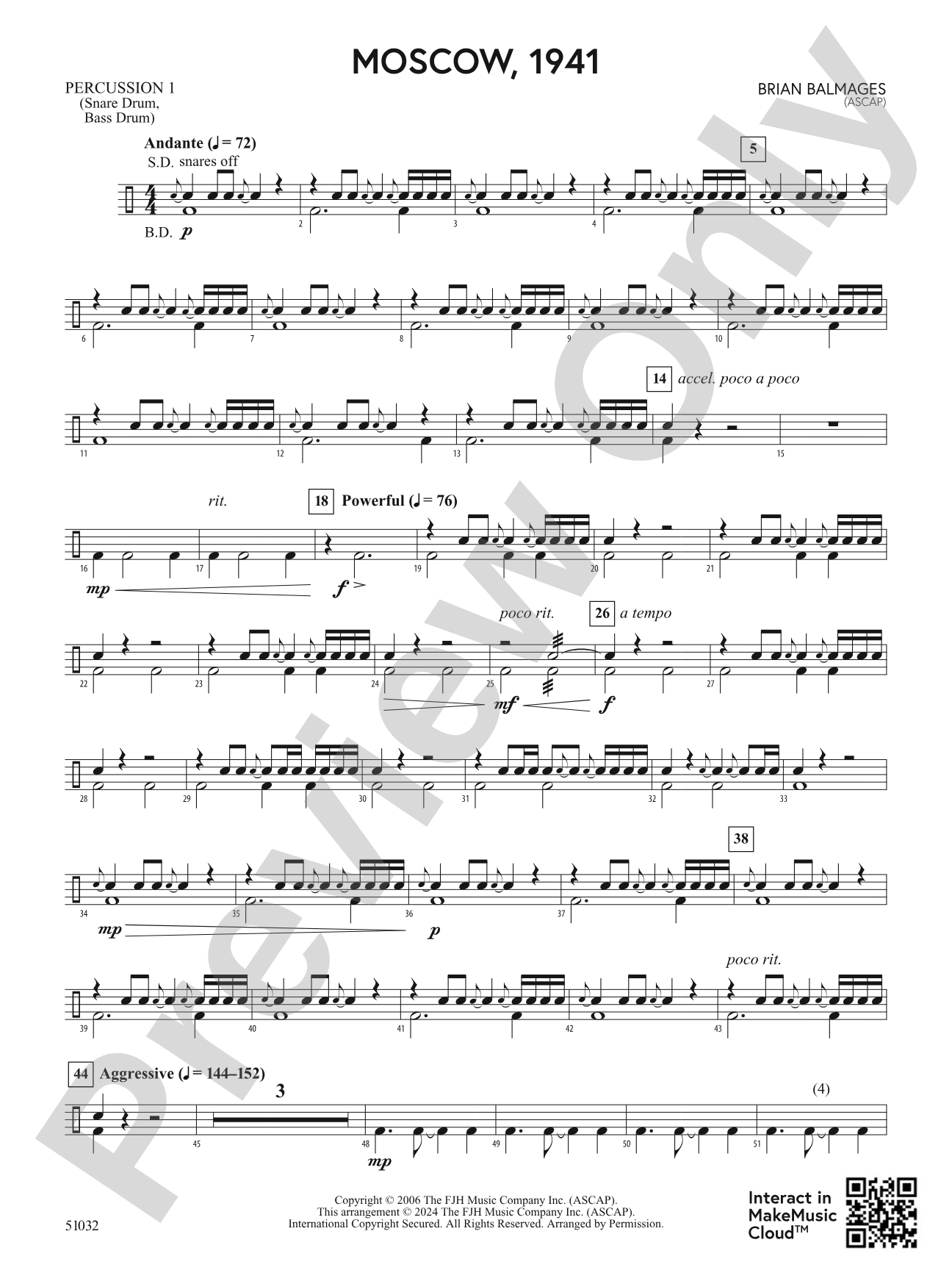 Moscow, 1941: 1st Percussion