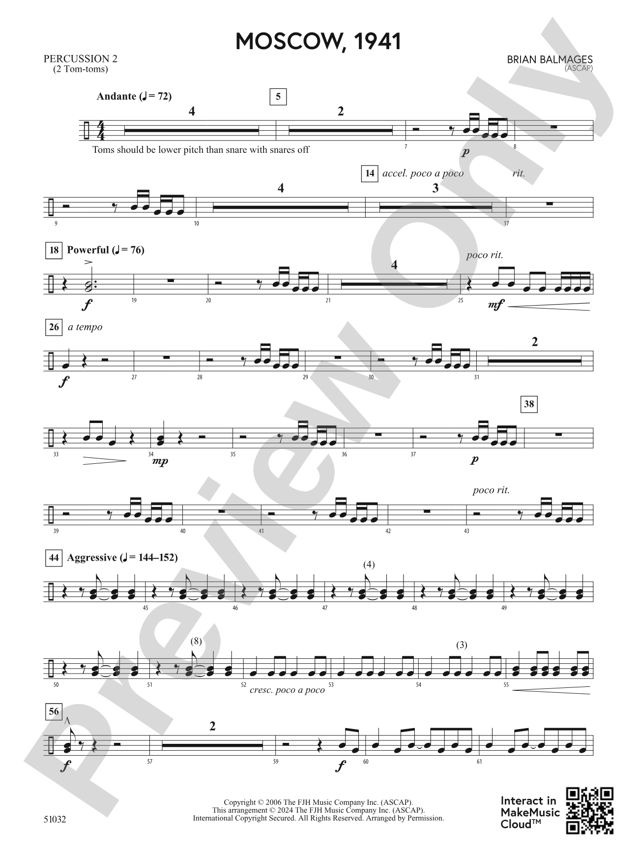Moscow, 1941: 2nd Percussion