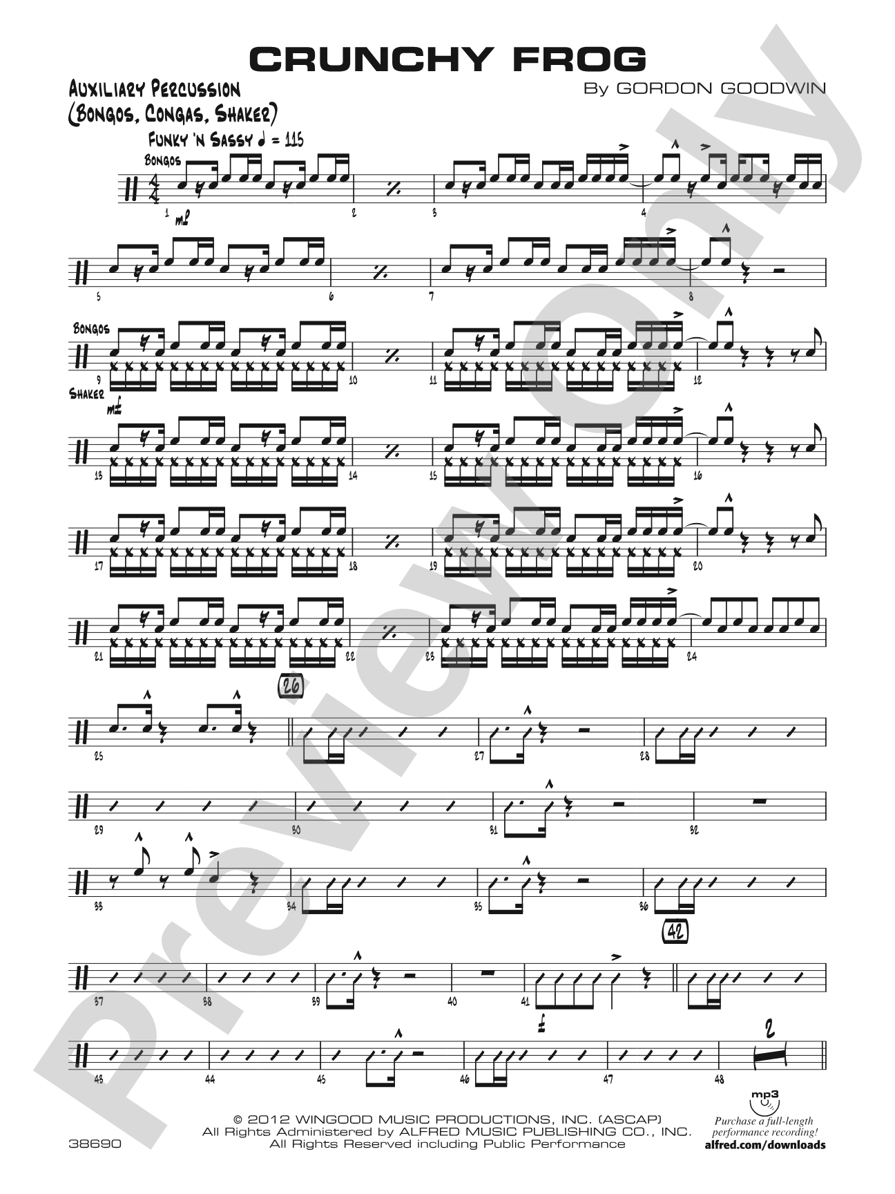 Crunchy Frog: Auxiliary Percussion