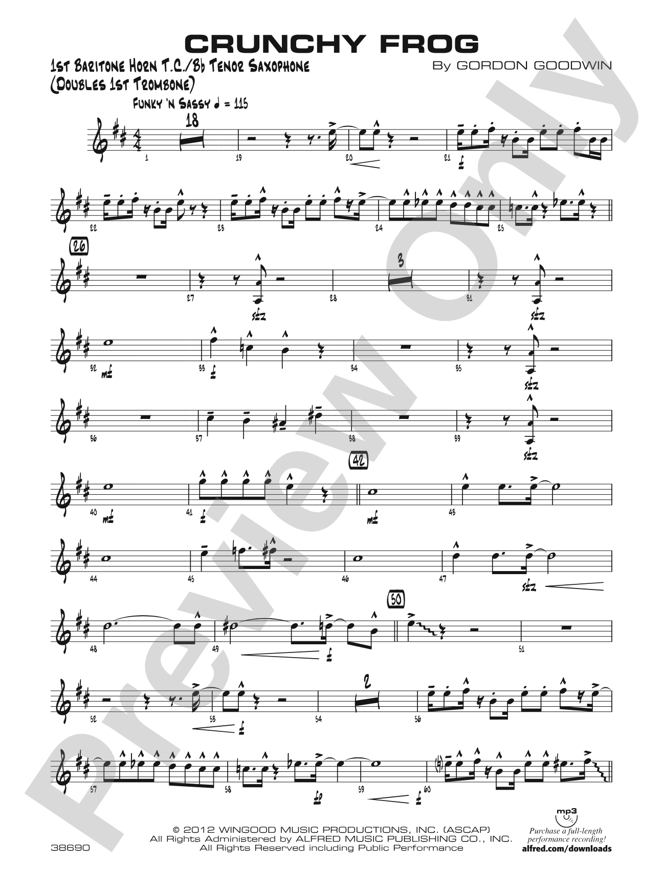 Crunchy Frog: Baritone T.C.