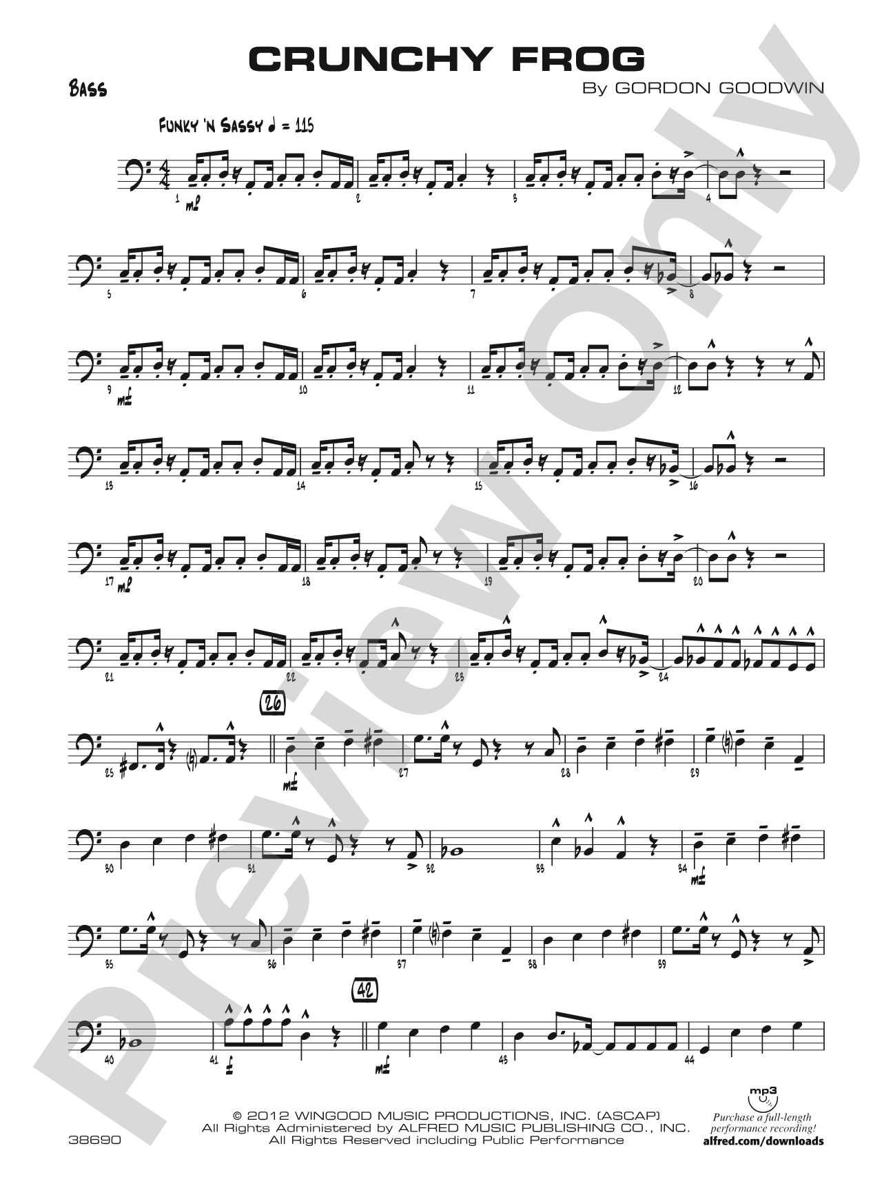 Crunchy Frog: Electric Bass