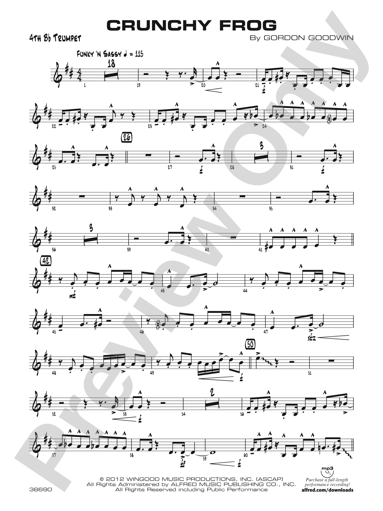 Crunchy Frog: 4th B-flat Trumpet