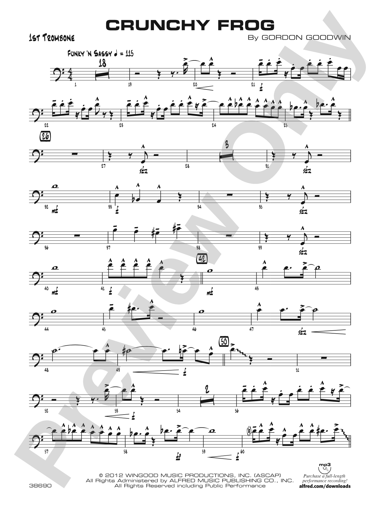 Crunchy Frog: 1st Trombone