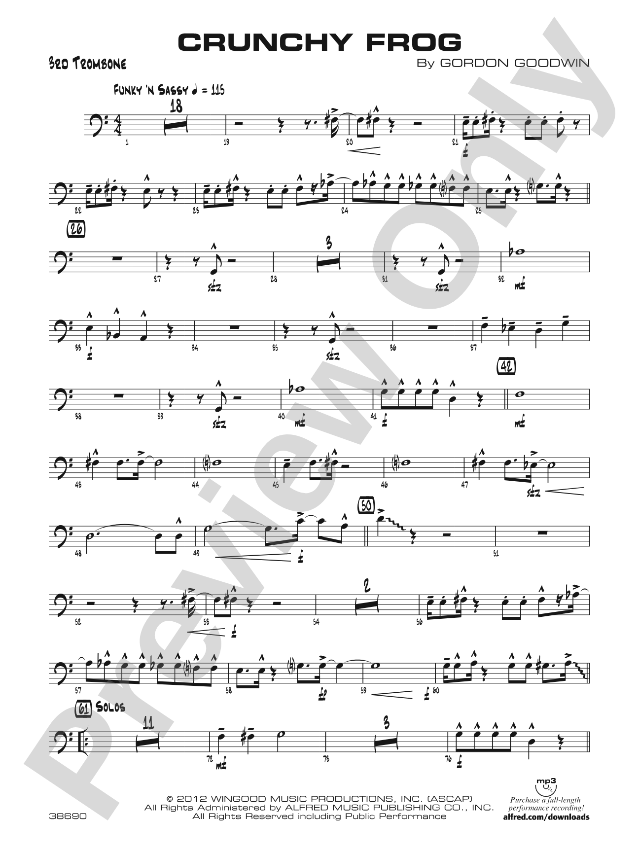 Crunchy Frog: 3rd Trombone