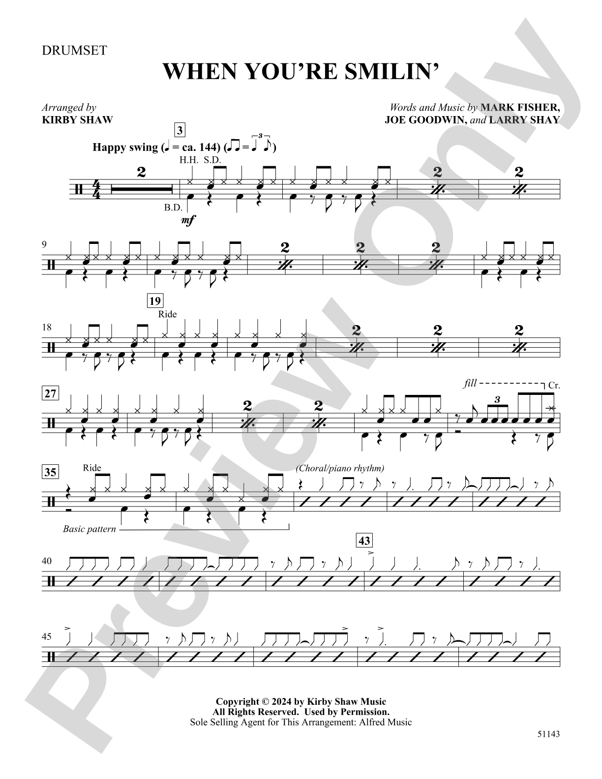When You're Smilin': Drums