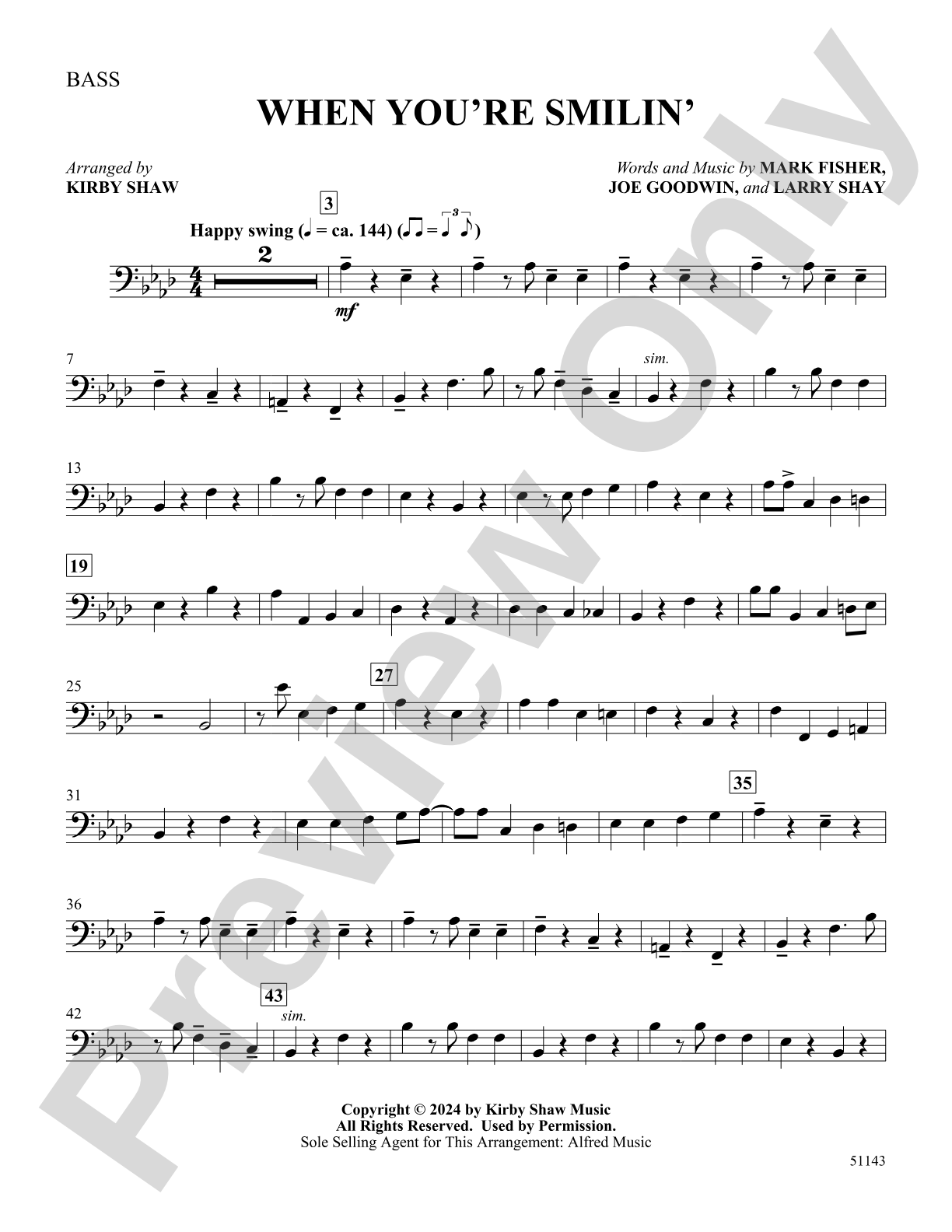When You're Smilin': String Bass
