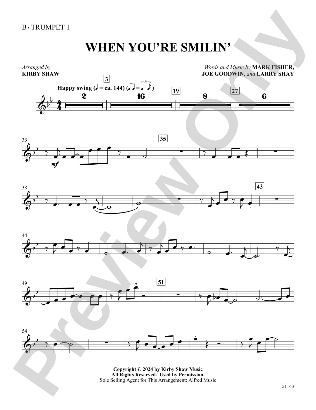 When You're Smilin': 1st B-flat Trumpet