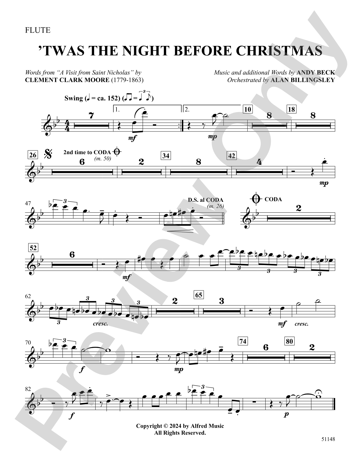 'Twas the Night Before Christmas: Flute