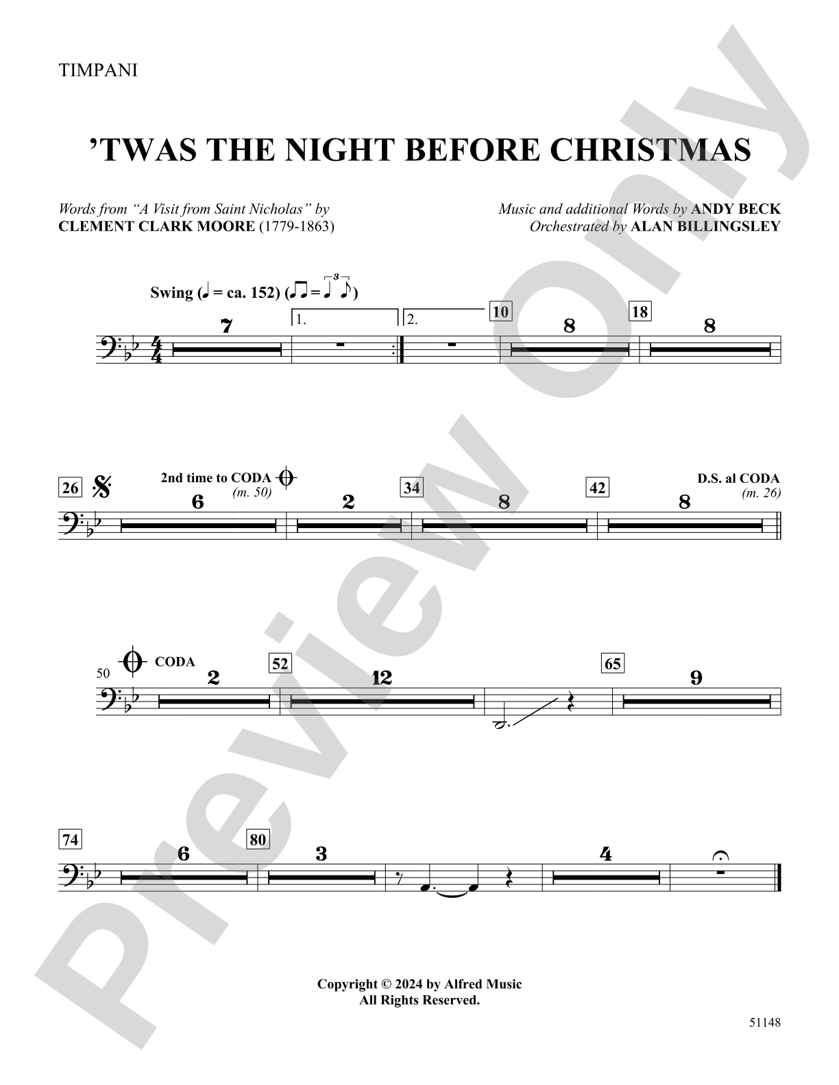 'Twas the Night Before Christmas: Timpani