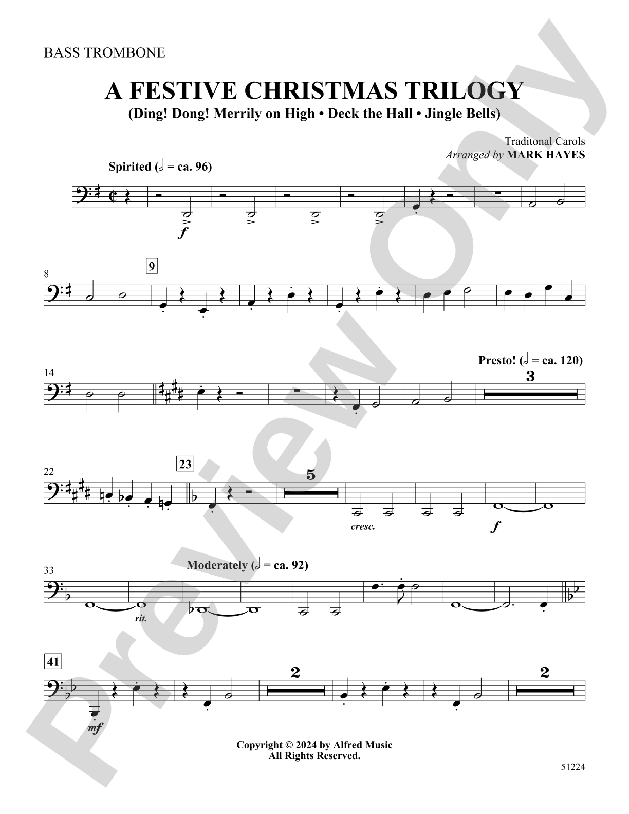 A Festive Christmas Trilogy: Bass Trombone