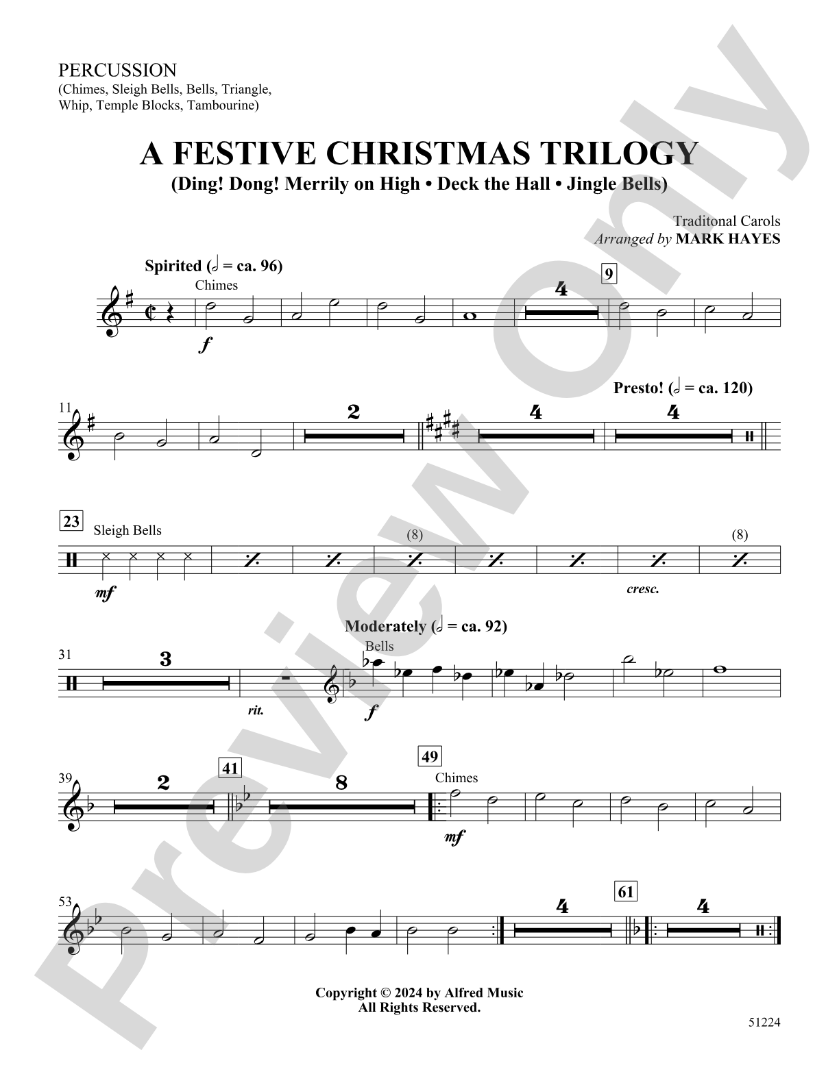 A Festive Christmas Trilogy: 1st Percussion