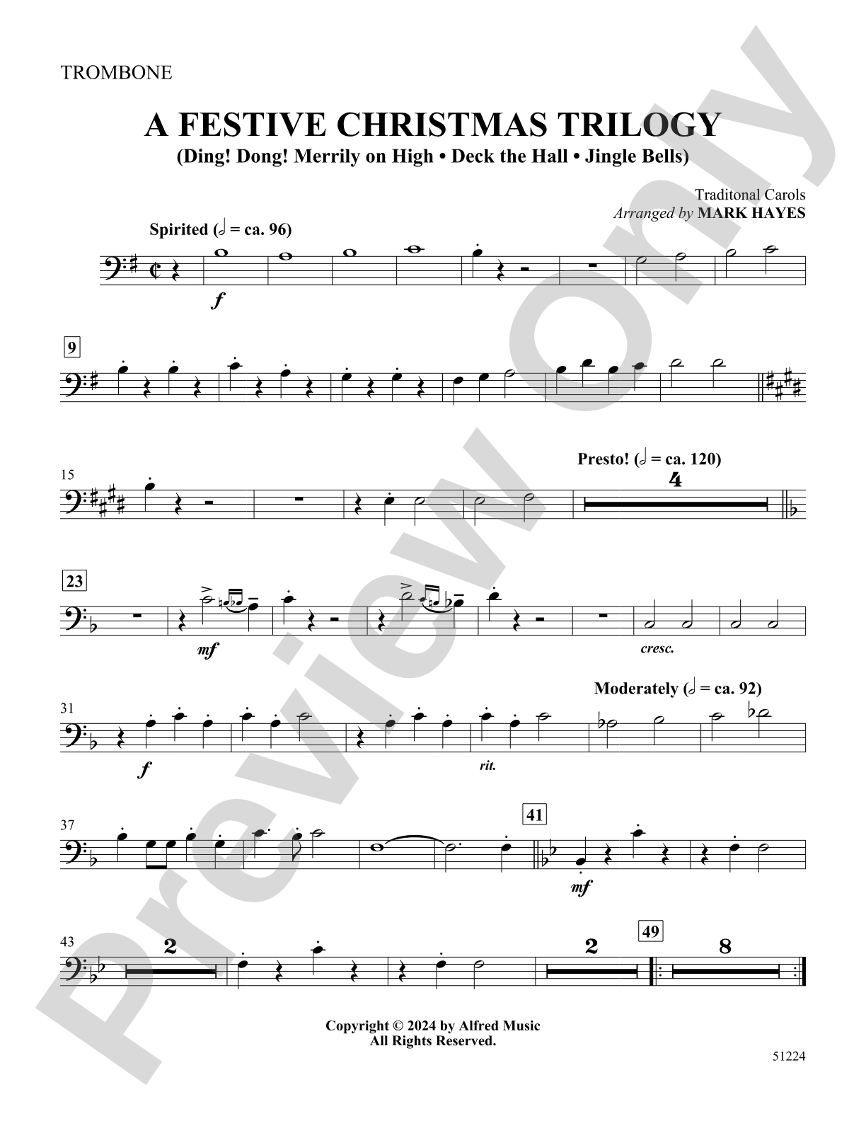 A Festive Christmas Trilogy: 1st Trombone