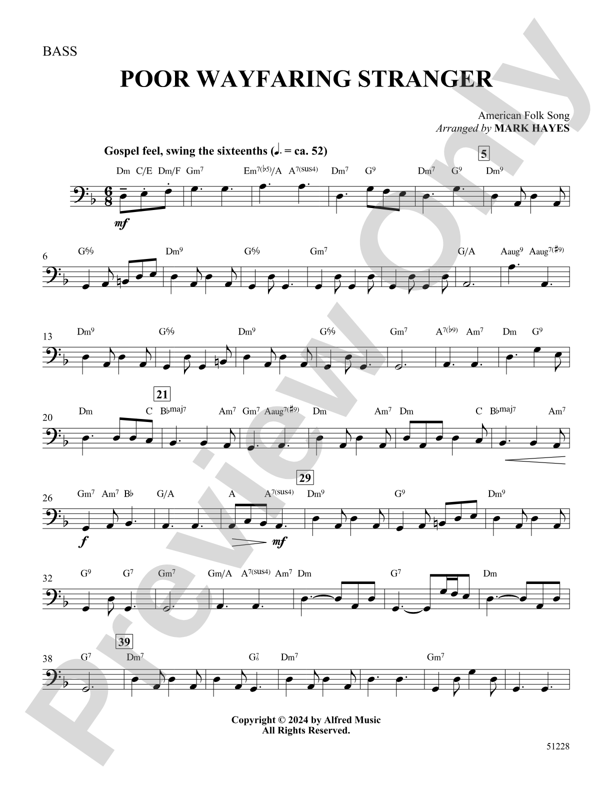 Poor Wayfaring Stranger: String Bass
