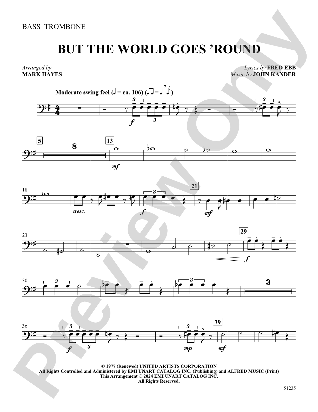 But the World Goes 'Round: Bass Trombone