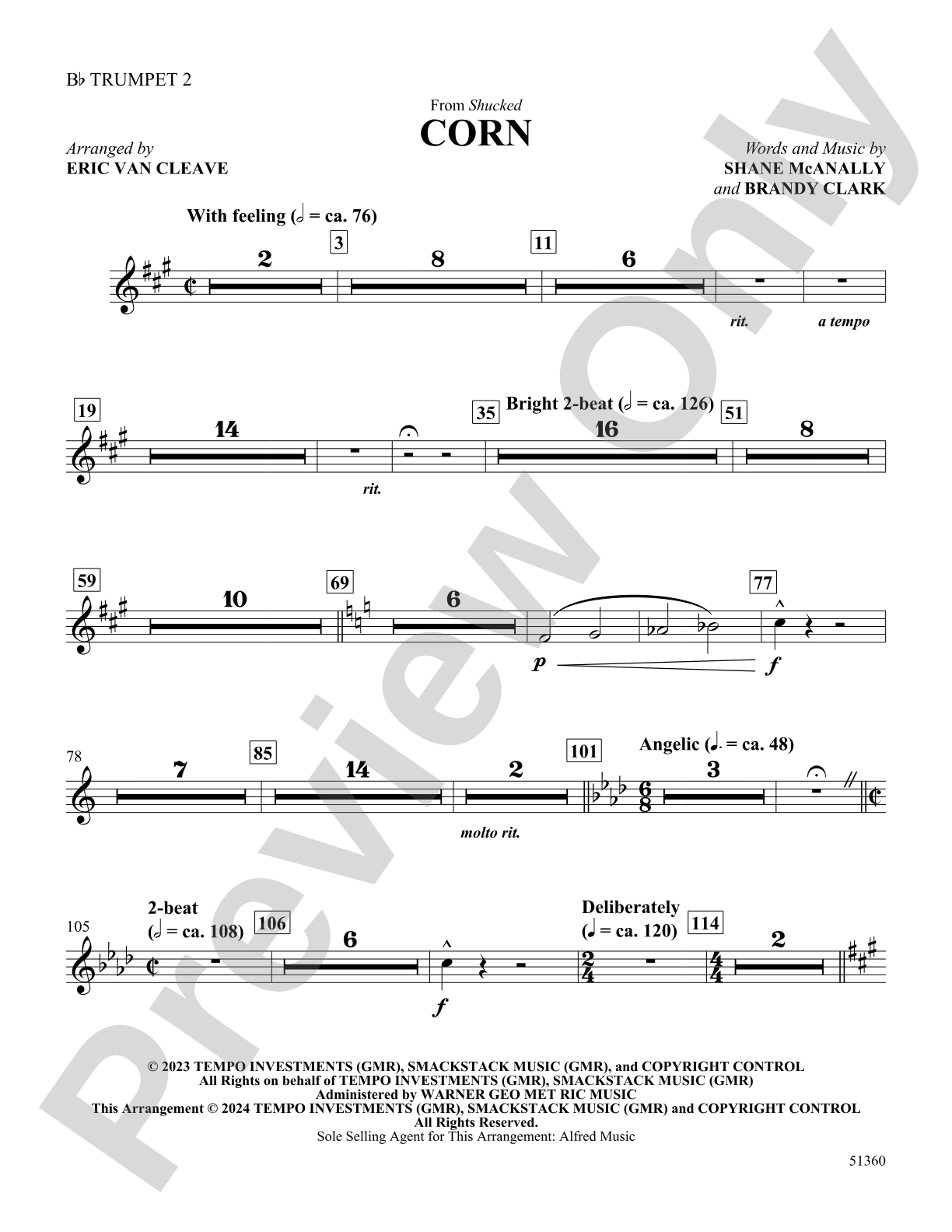 Corn: 2nd B-flat Trumpet