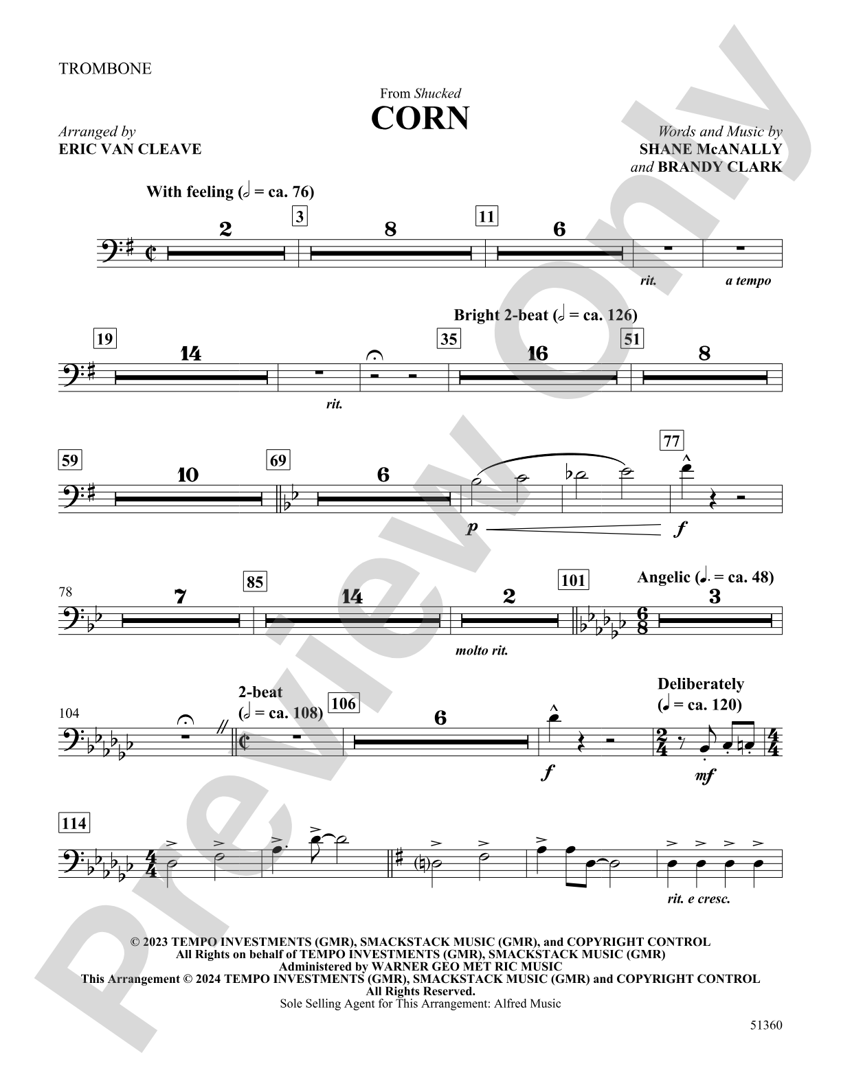 Corn: 1st Trombone