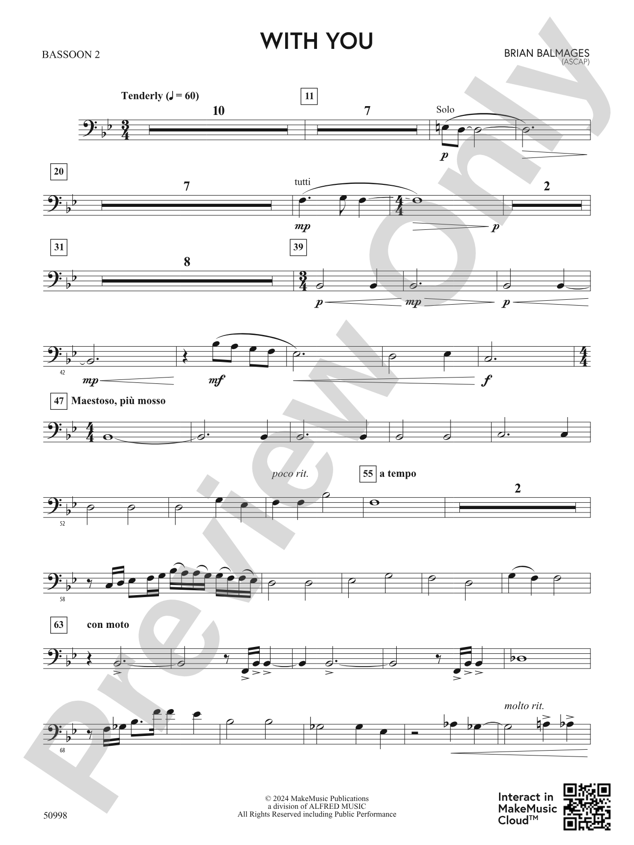 With You: 2nd Bassoon
