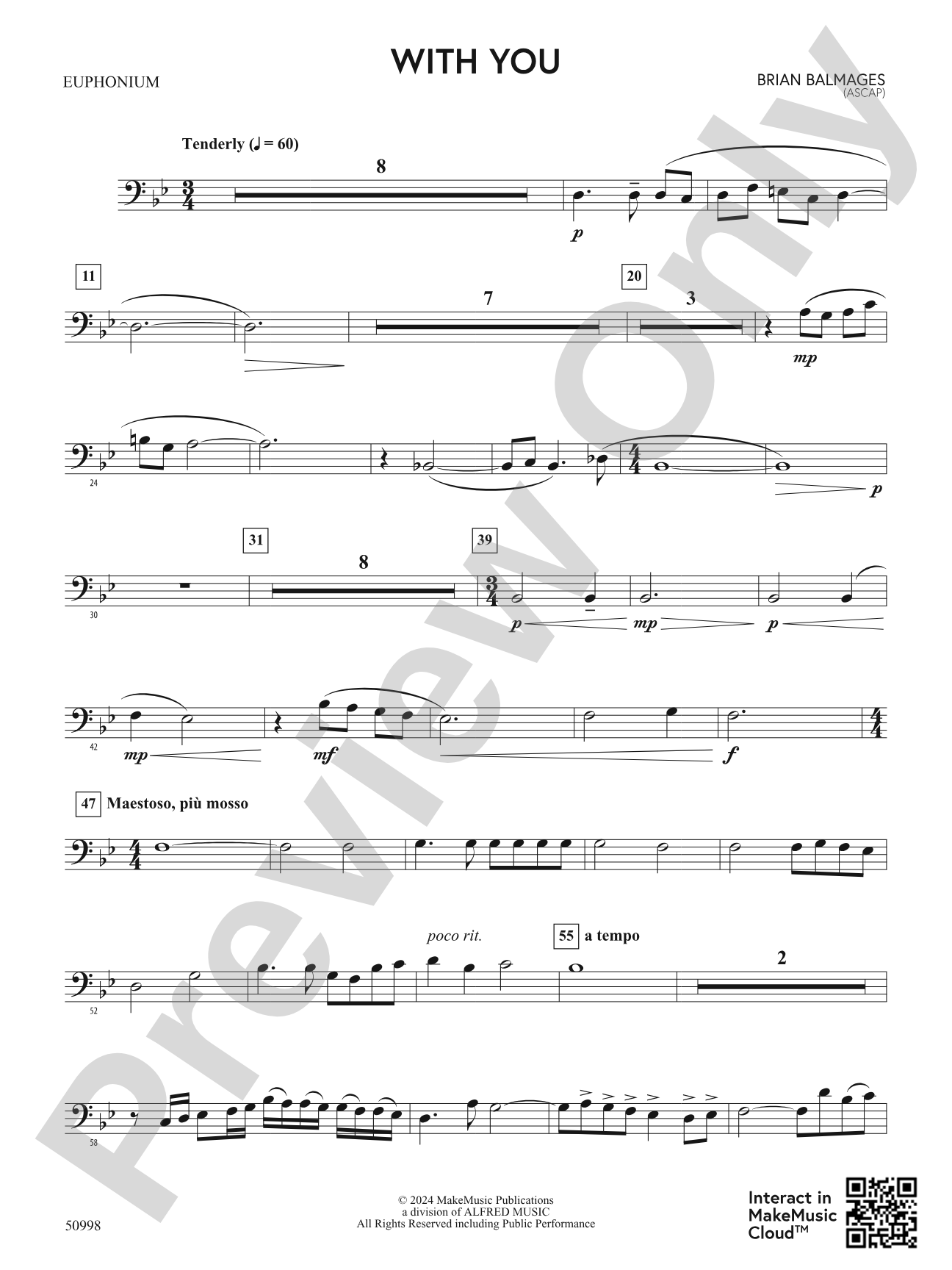 With You: Baritone B.C.