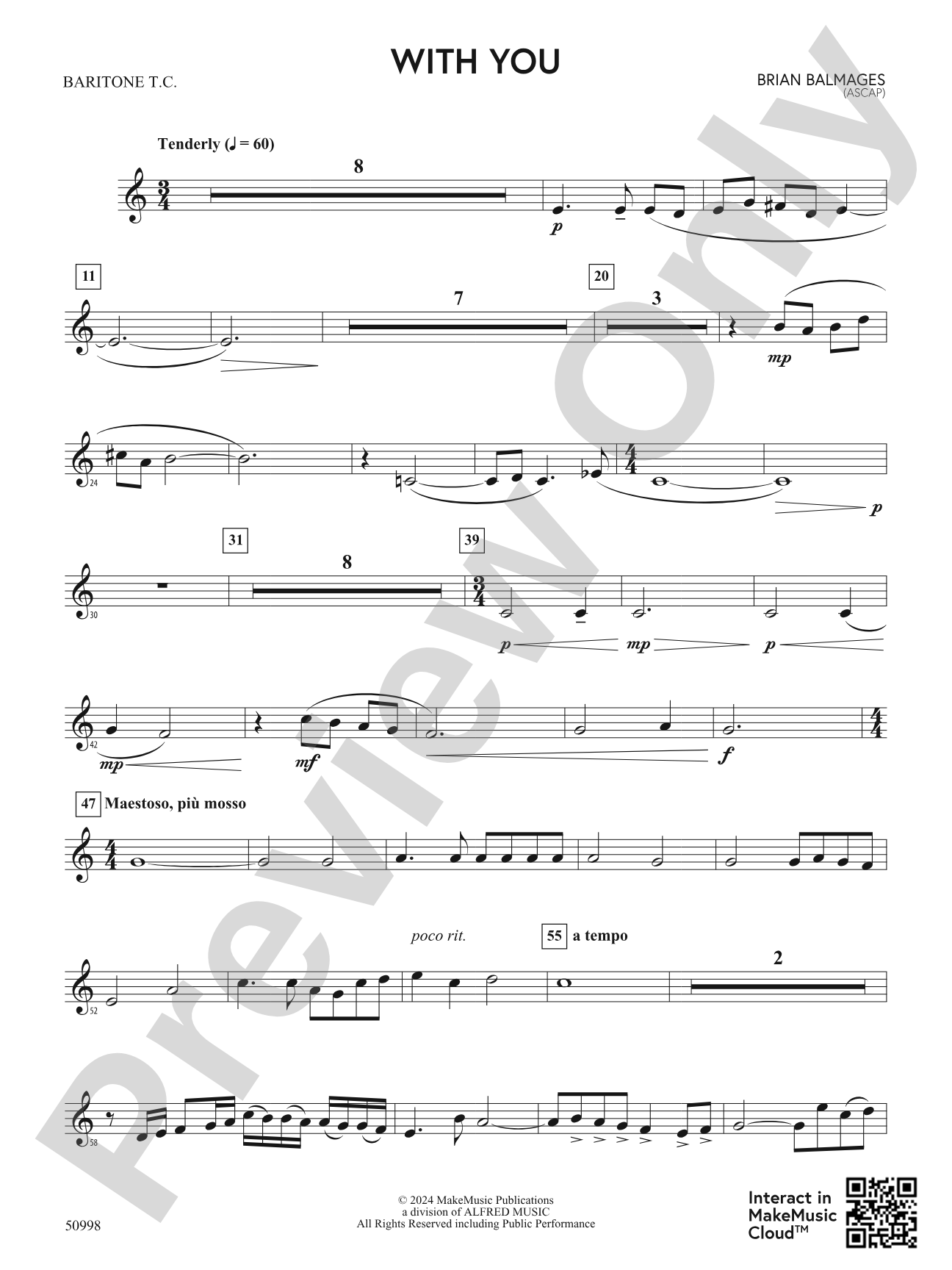 With You: Baritone T.C.