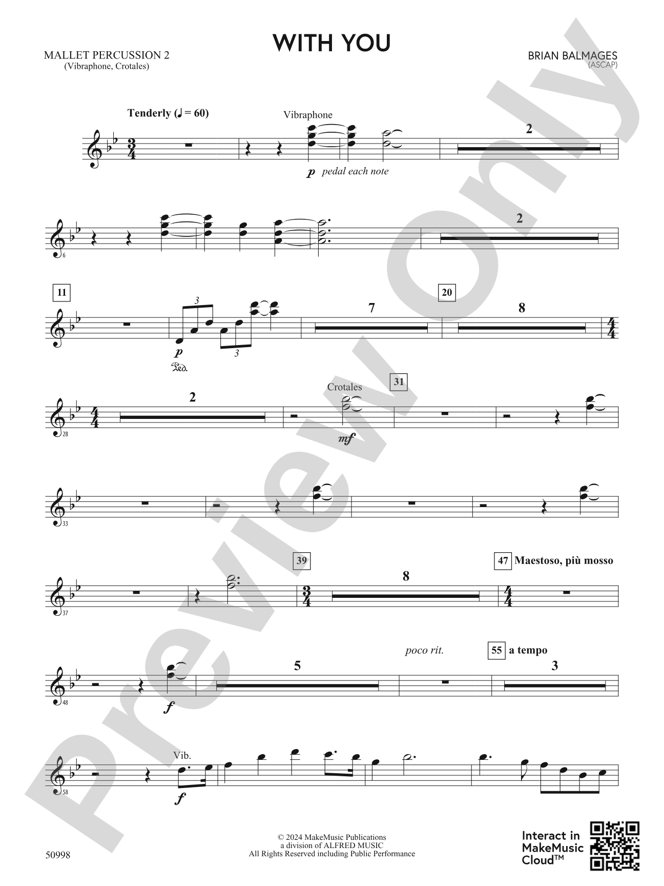 With You: 2nd Mallet Percussion