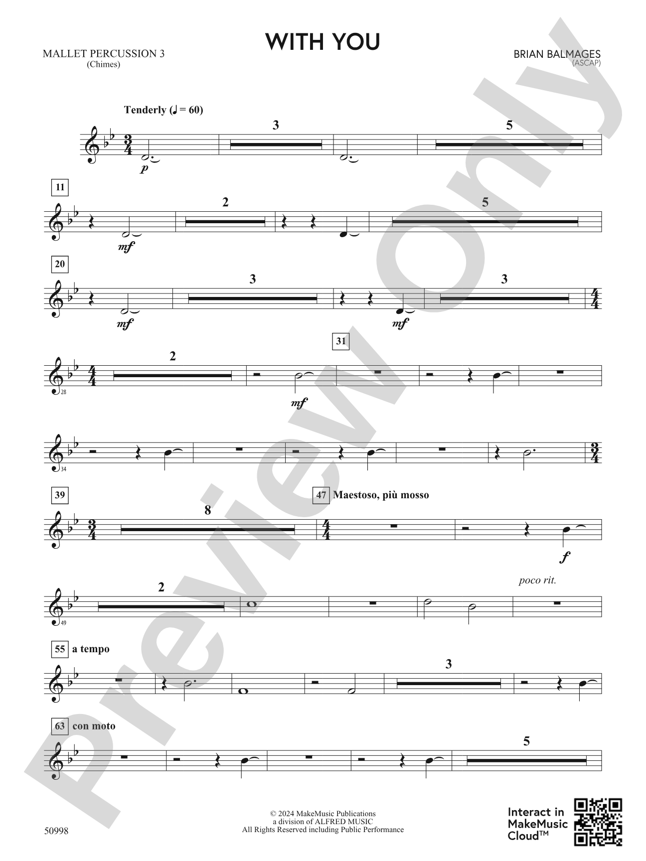 With You: 3rd Mallet Percussion