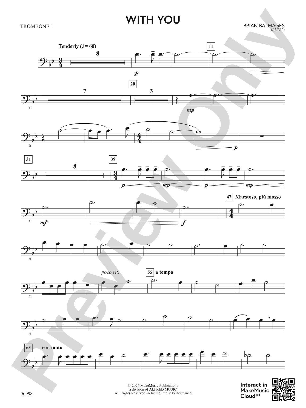 With You: 1st Trombone