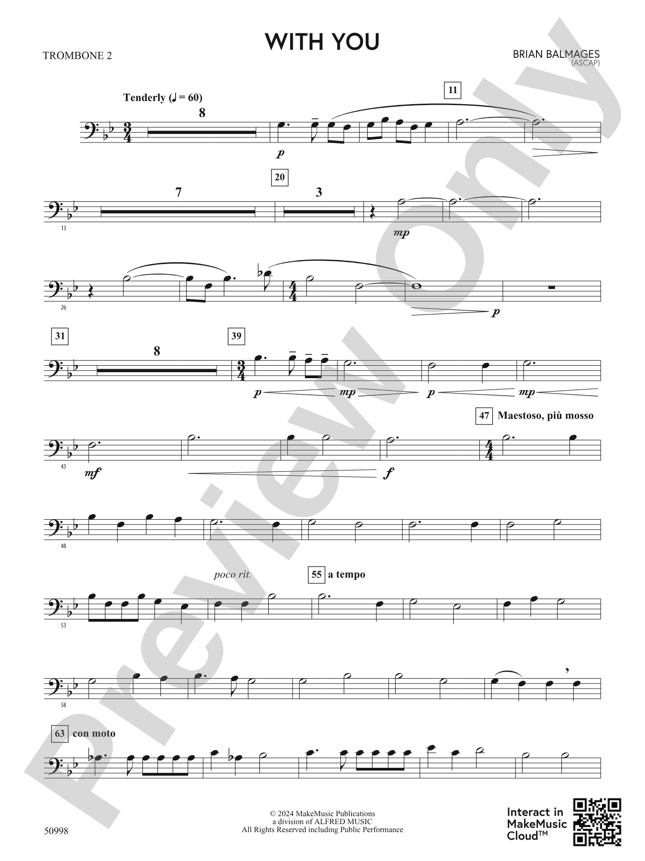 With You: 2nd Trombone
