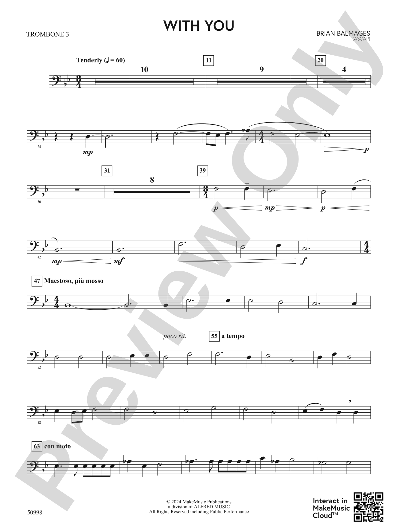 With You: 3rd Trombone