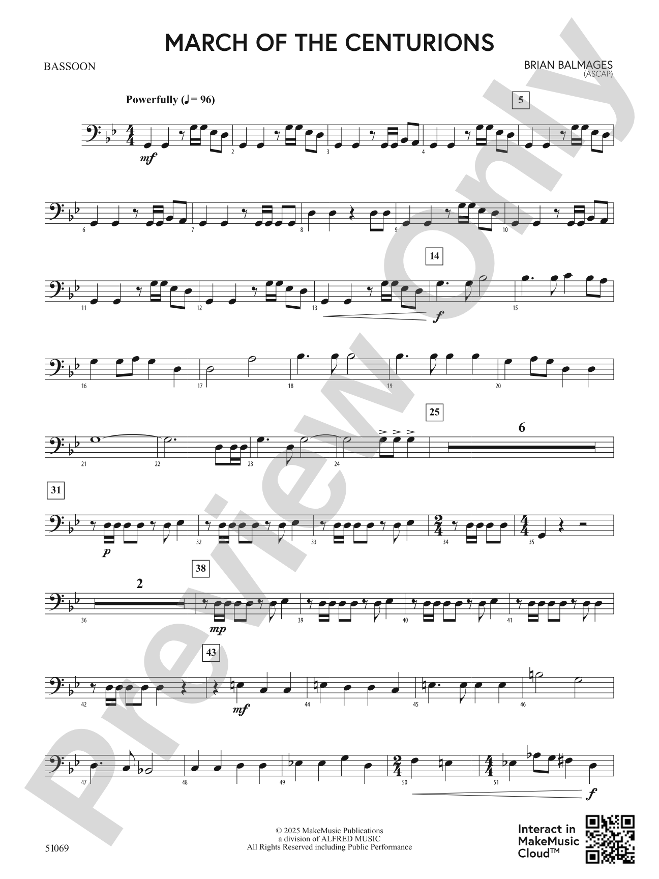 March of the Centurions: Bassoon