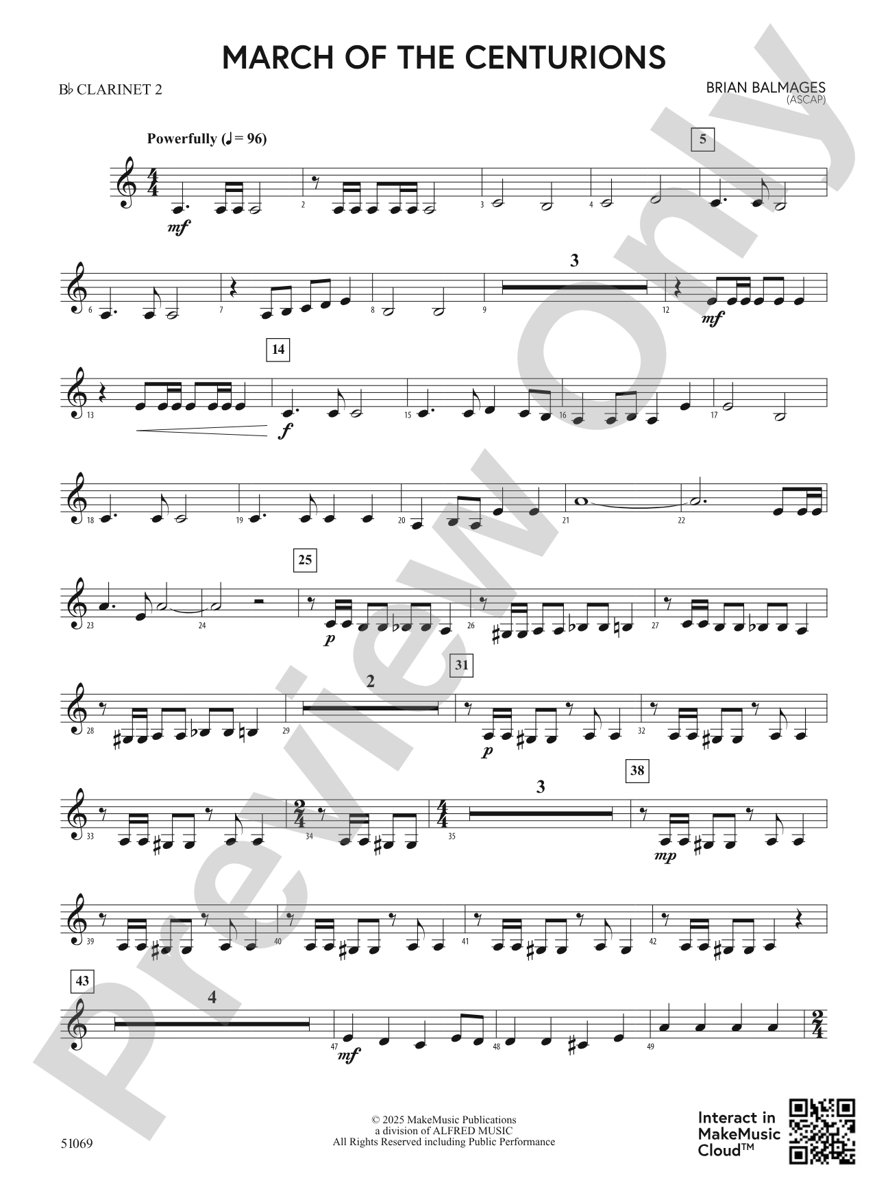 March of the Centurions: 2nd B-flat Clarinet