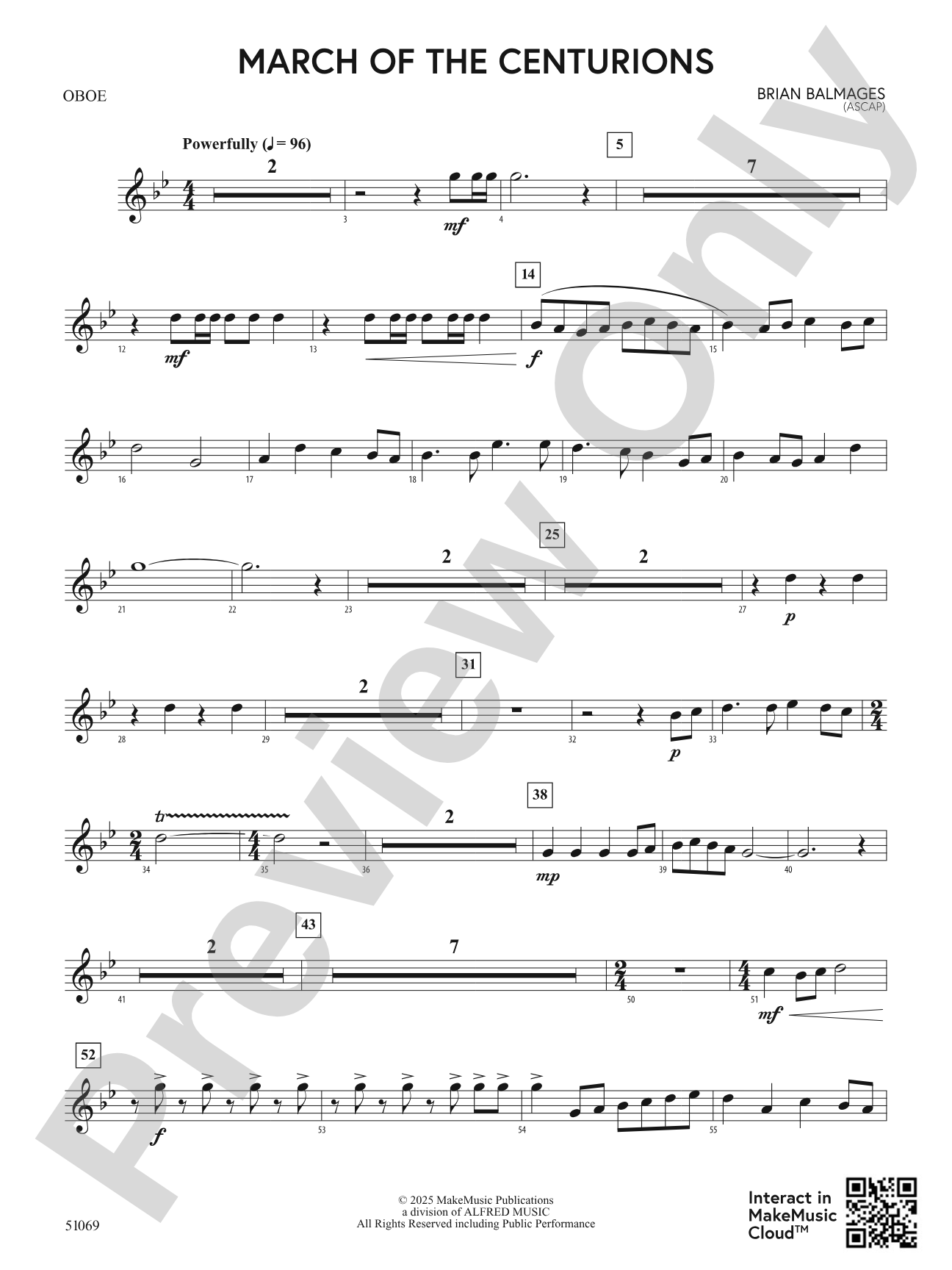 March of the Centurions: Oboe